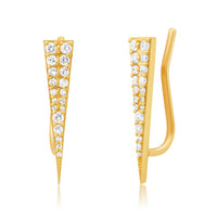 DIAMOND DAGGER CRAWLER EARRINGS