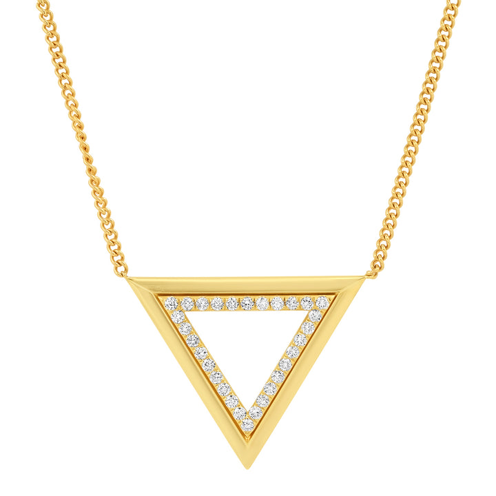 Gold Triangle Necklace - Zoologie