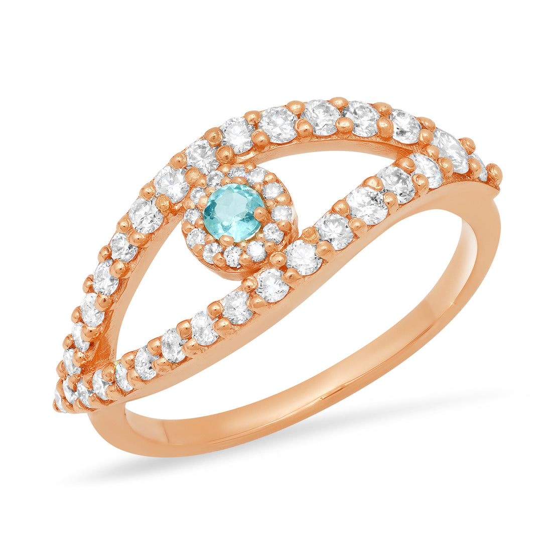 EVIL EYE PARAIBA RING