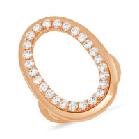 VIS-A-VIS OVAL DIAMOND RING