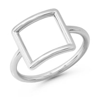 SQUARE 18K GOLD RING