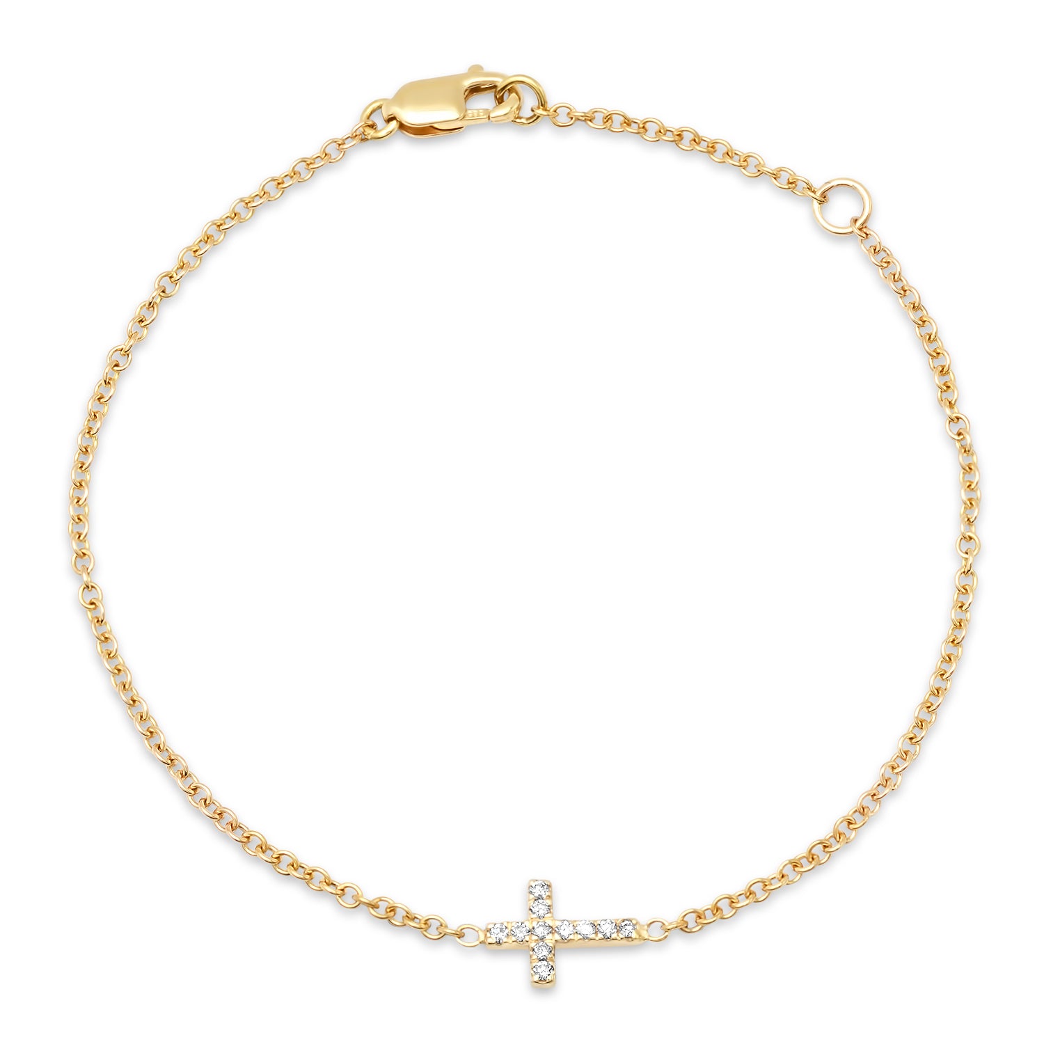 MINI DIAMOND CROSS BRACELET