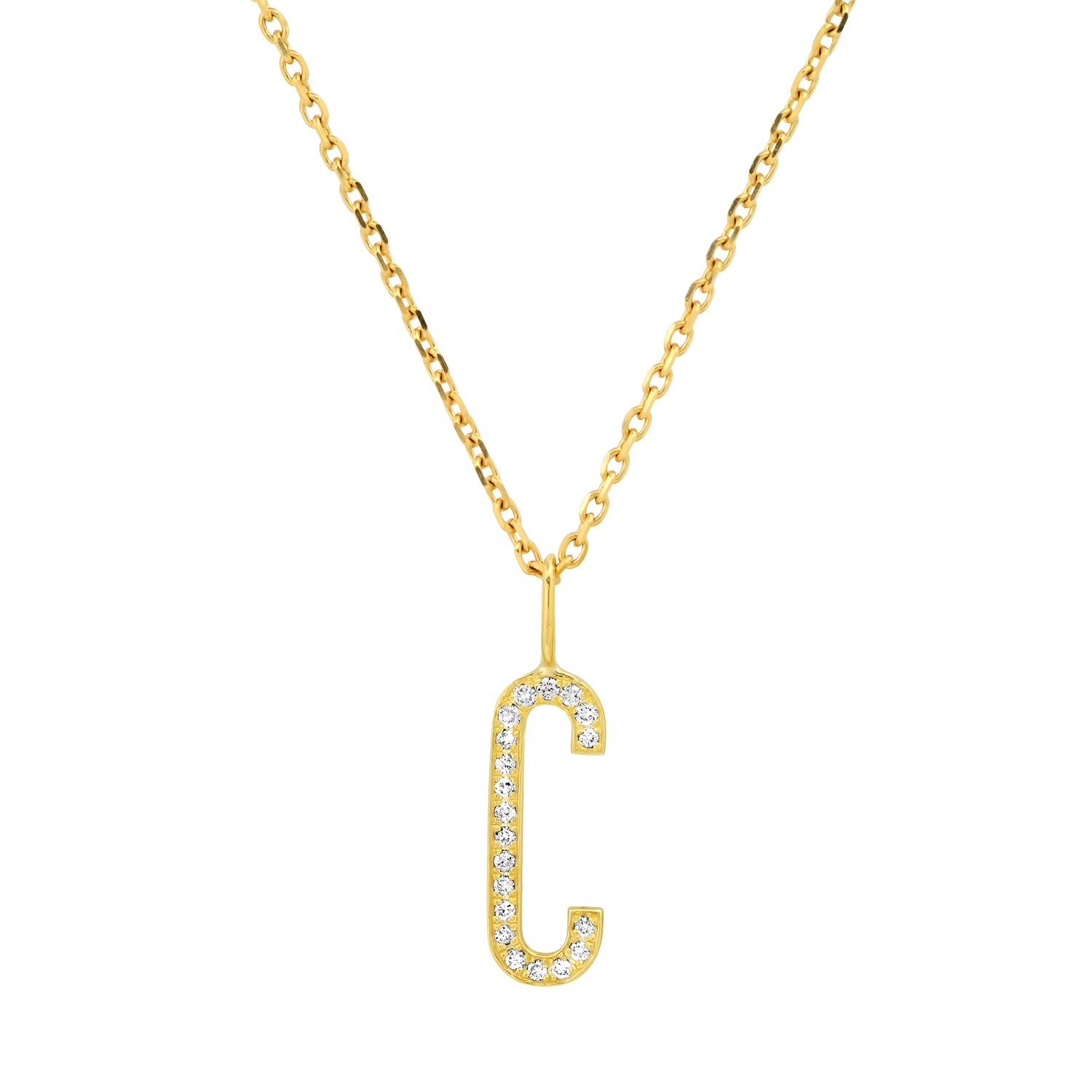 DIAMOND INITIAL PENDANT