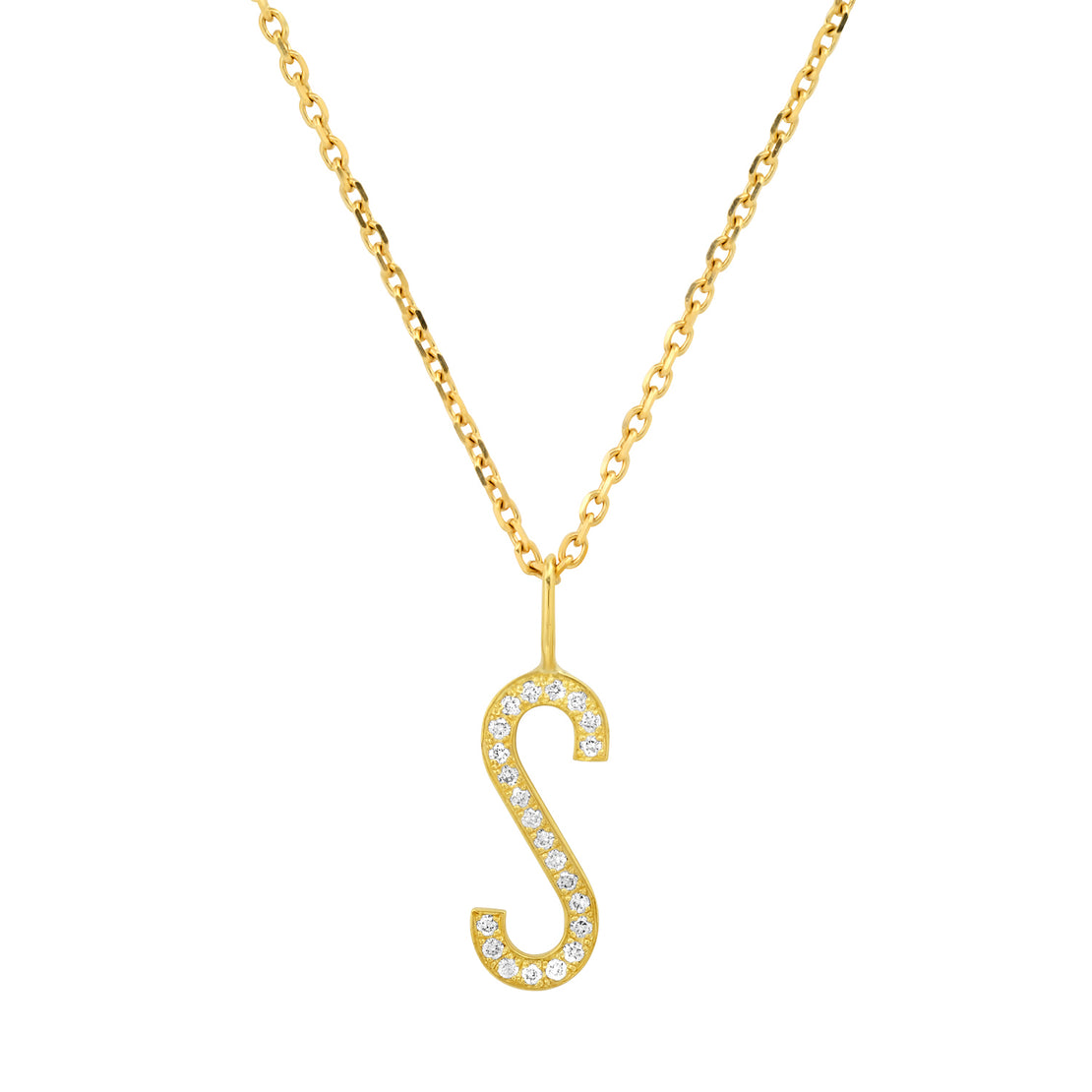 DIAMOND INITIAL PENDANT