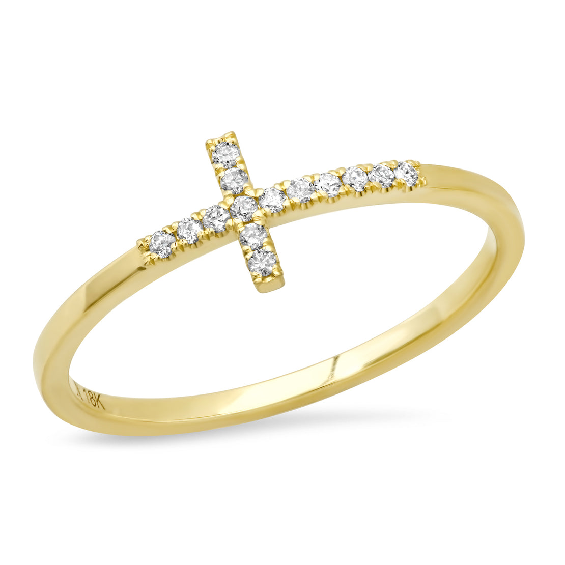 DIAMOND CROSS RING