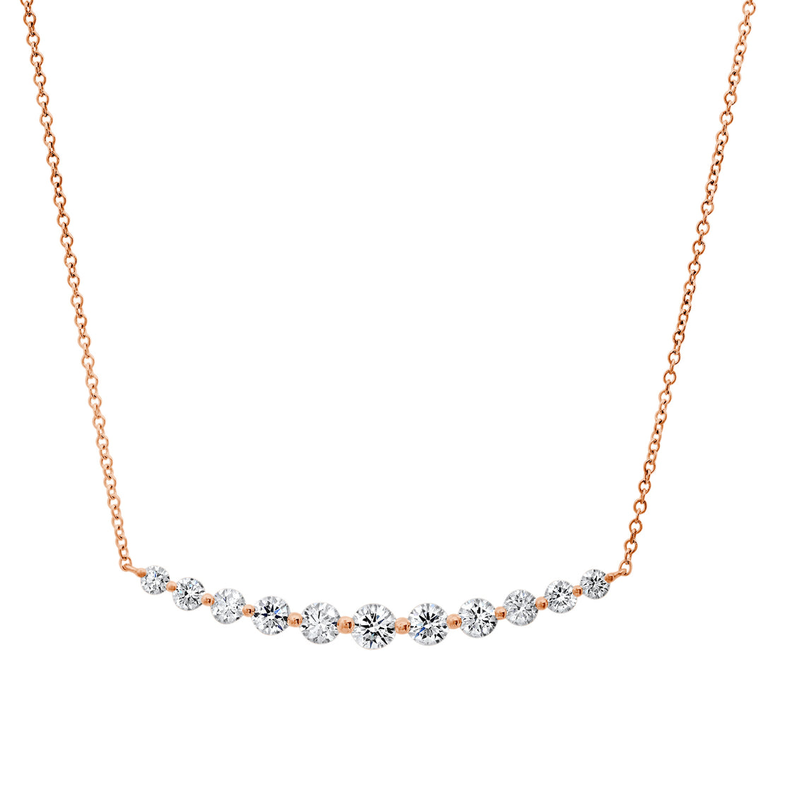 GRADUATED DIAMOND NECKLACE