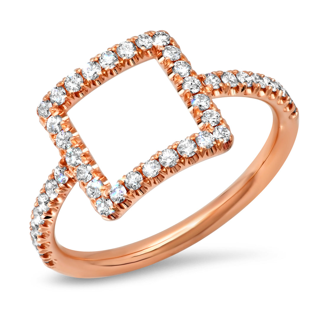 GEO SQUARE DIAMOND RING