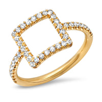 GEO SQUARE DIAMOND RING