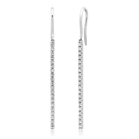 DIAMOND BAR EARRINGS