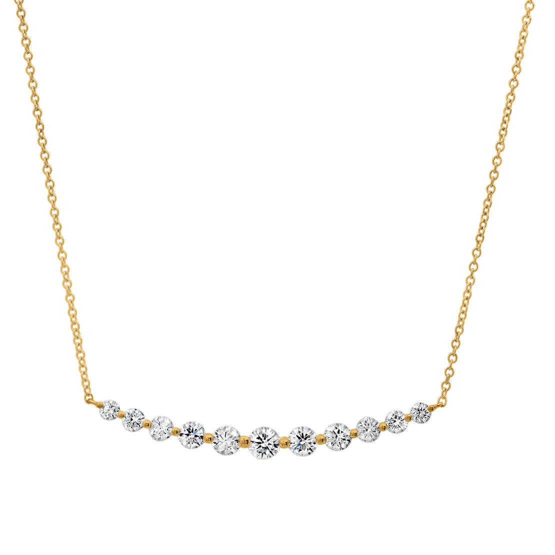 GRADUATED DIAMOND NECKLACE